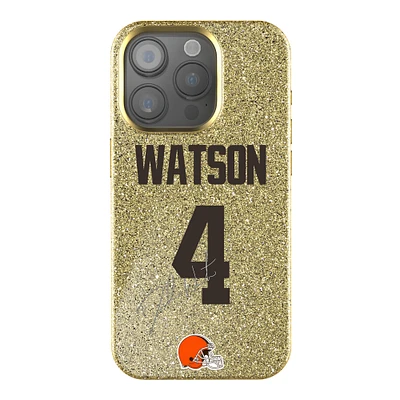 Keyscaper Deshaun Watson Gold Cleveland Browns Bling iPhone Case