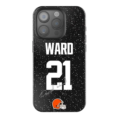 Keyscaper Denzel Ward Black Cleveland Browns Bling iPhone Case