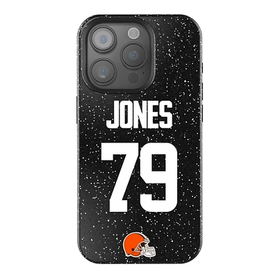 Keyscaper Dawand Jones Black Cleveland Browns Bling iPhone Case