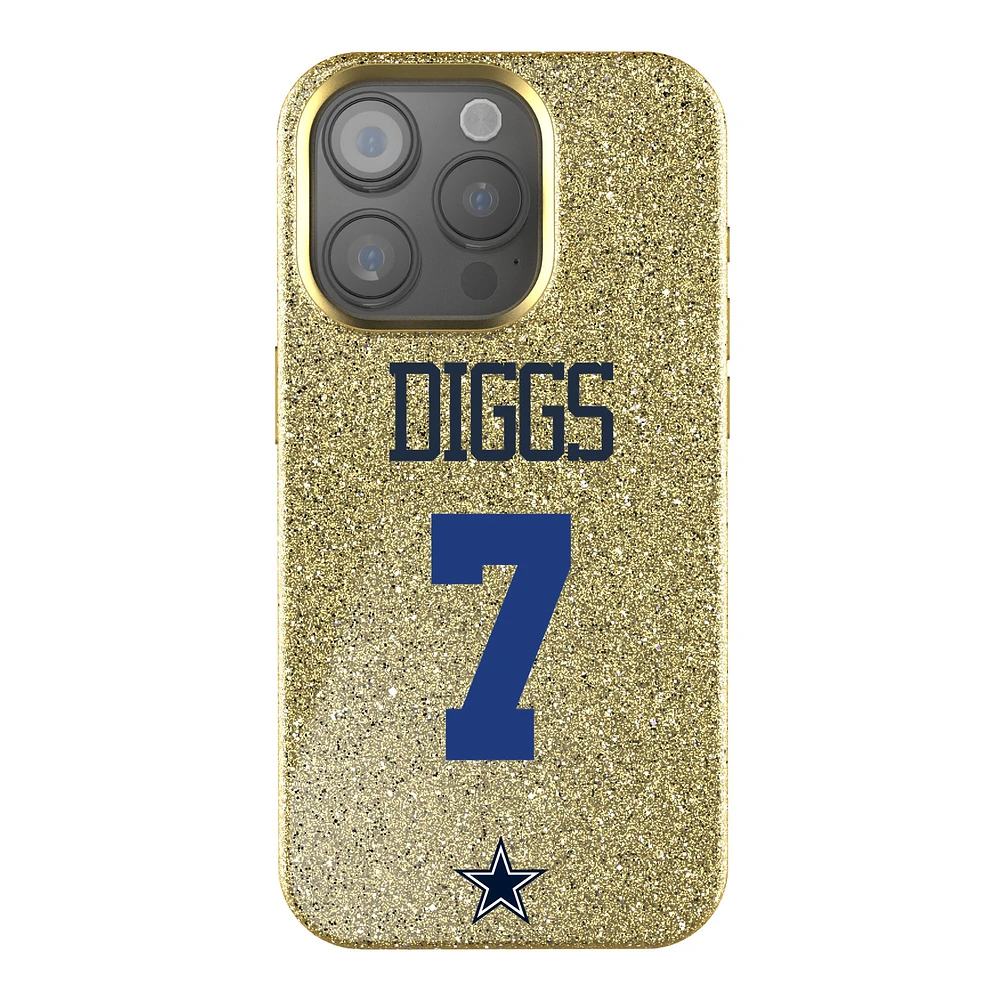 Keyscaper Trevon Diggs Gold Dallas Cowboys Bling iPhone Case