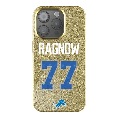 Keyscaper Frank Ragnow Gold Detroit Lions Bling iPhone Case