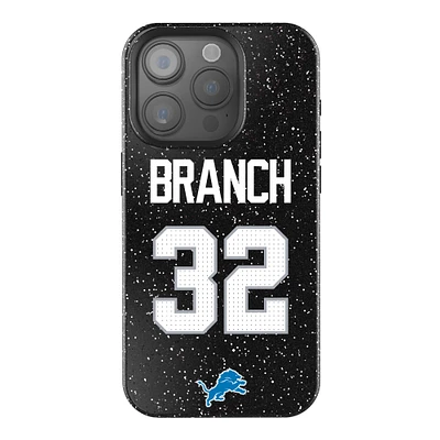 Keyscaper Brian Branch Black Detroit Lions Bling iPhone Case