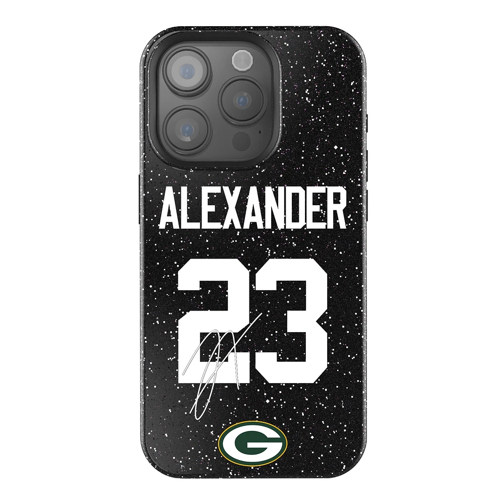 Keyscaper Jaire Alexander Black Green Bay Packers Bling iPhone Case