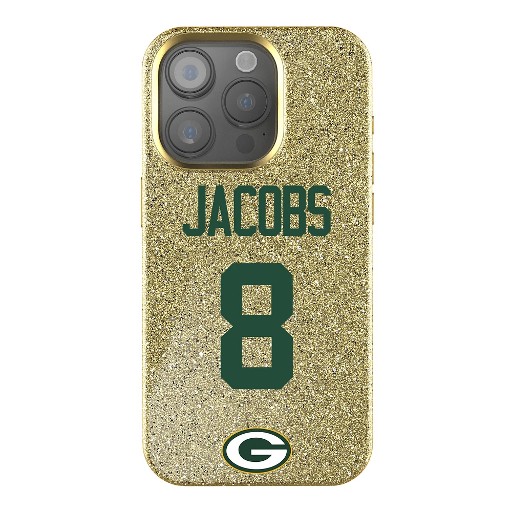 Keyscaper Josh Jacobs Gold Green Bay Packers Bling iPhone Case
