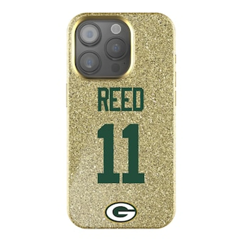 Keyscaper Jayden Reed Gold Green Bay Packers Bling iPhone Case