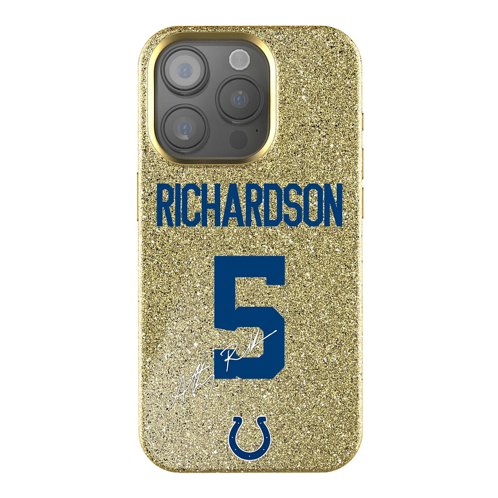 Keyscaper Anthony Richardson Gold Indianapolis Colts Bling iPhone Case