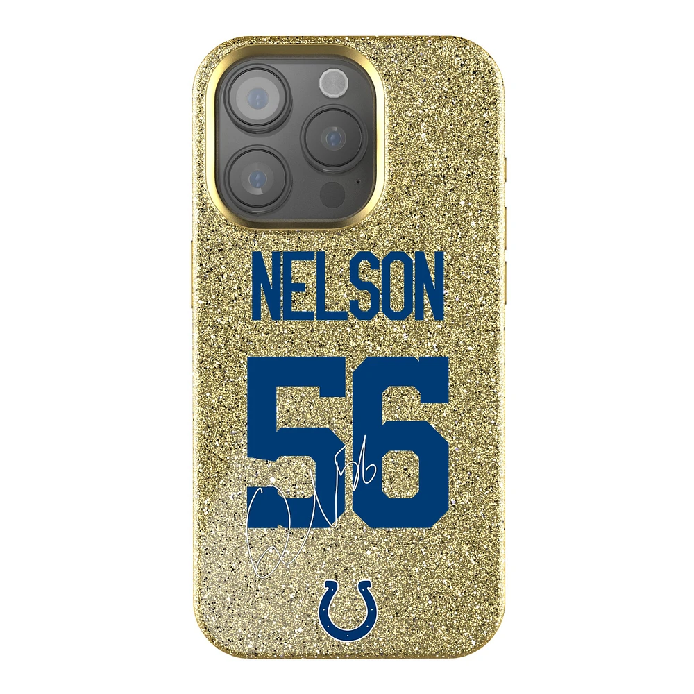 Keyscaper Quenton Nelson Gold Indianapolis Colts Bling iPhone Case