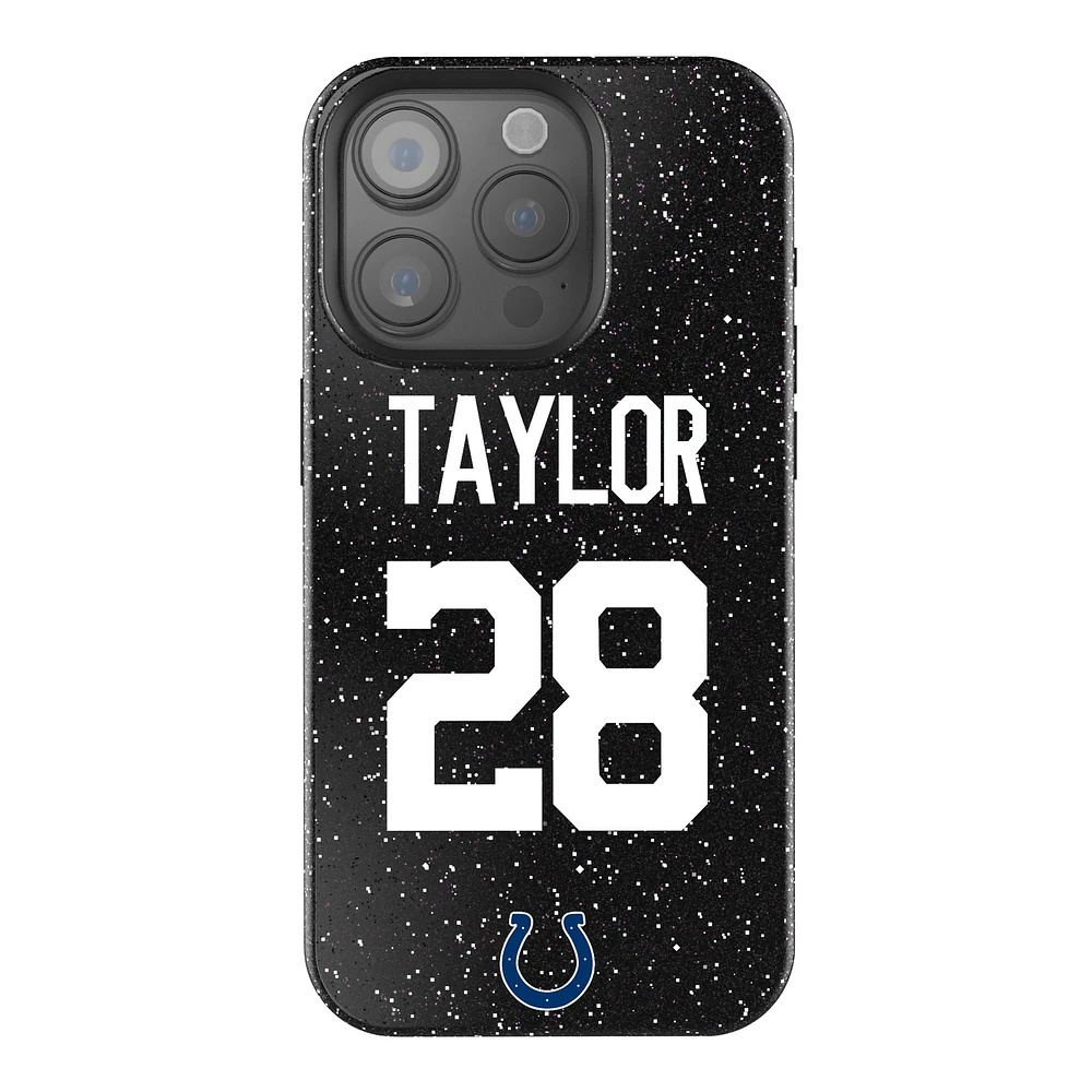 Keyscaper Jonathan Taylor Black Indianapolis Colts Bling iPhone Case