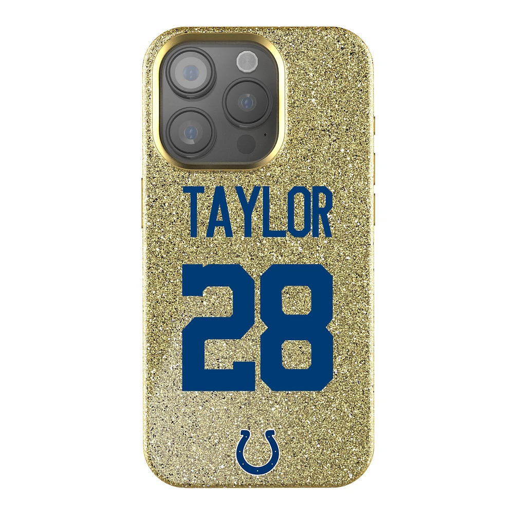 Keyscaper Jonathan Taylor Gold Indianapolis Colts Bling iPhone Case