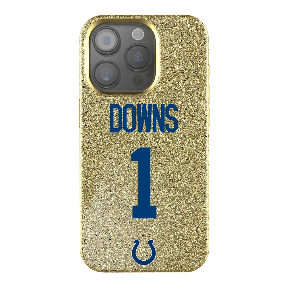 Keyscaper Josh Downs Gold Indianapolis Colts Bling iPhone Case