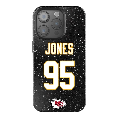 Keyscaper Chris Jones Black Kansas City Chiefs Bling iPhone Case
