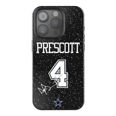Keyscaper Dak Prescott Black Dallas Cowboys Bling iPhone Case