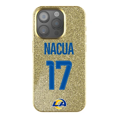 Keyscaper Puka Nacua Gold Los Angeles Rams Bling iPhone Case