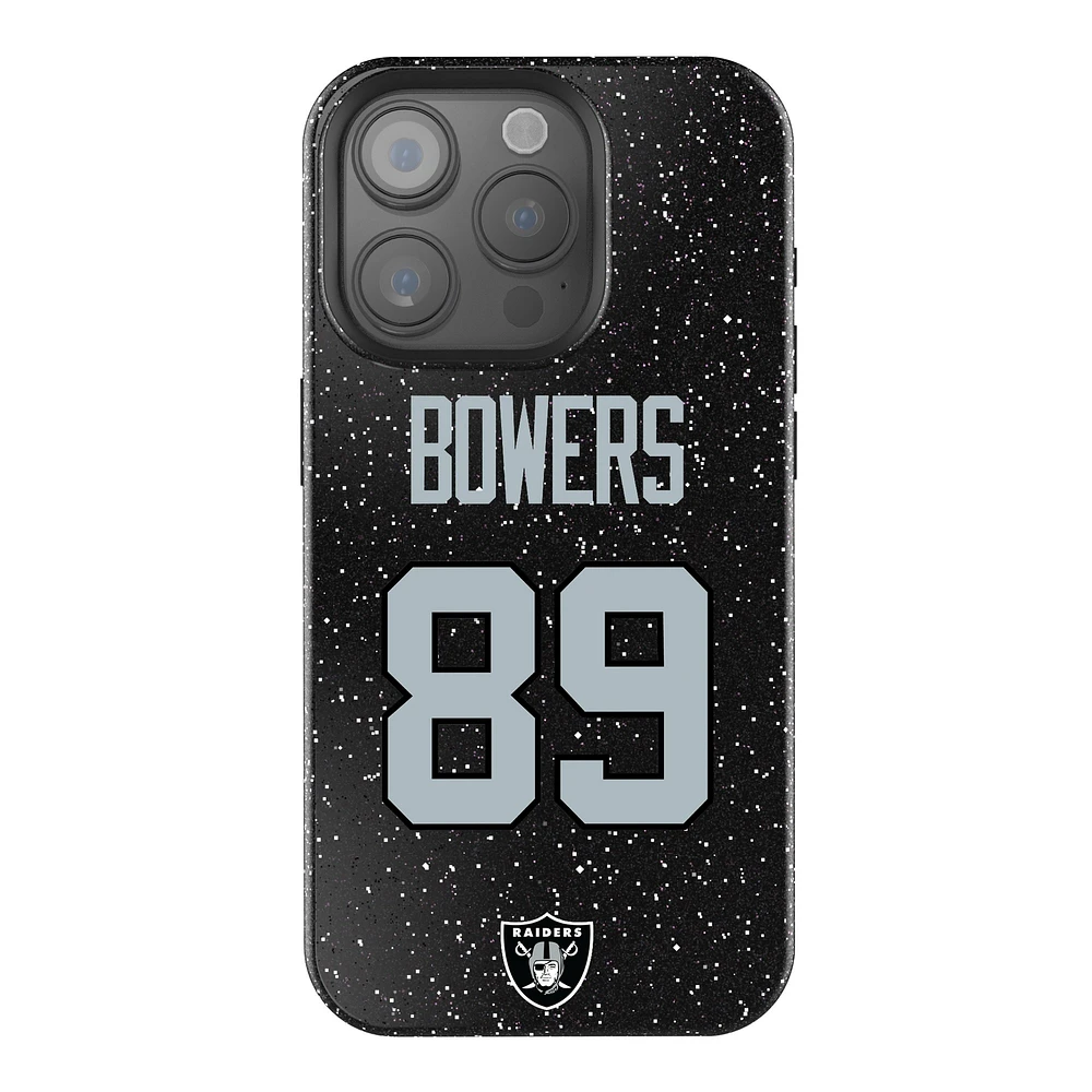 Keyscaper Brock Bowers Black Las Vegas Raiders Bling iPhone Case
