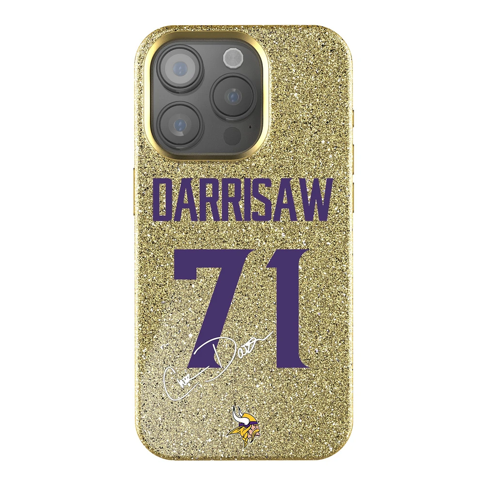 Keyscaper Christian Darrisaw Gold Minnesota Vikings Bling iPhone Case