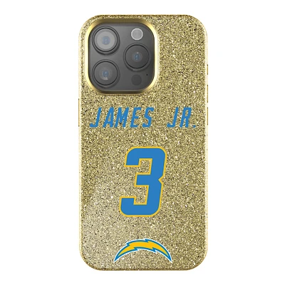 Keyscaper Derwin James Jr. Gold Los Angeles Chargers Bling iPhone Case