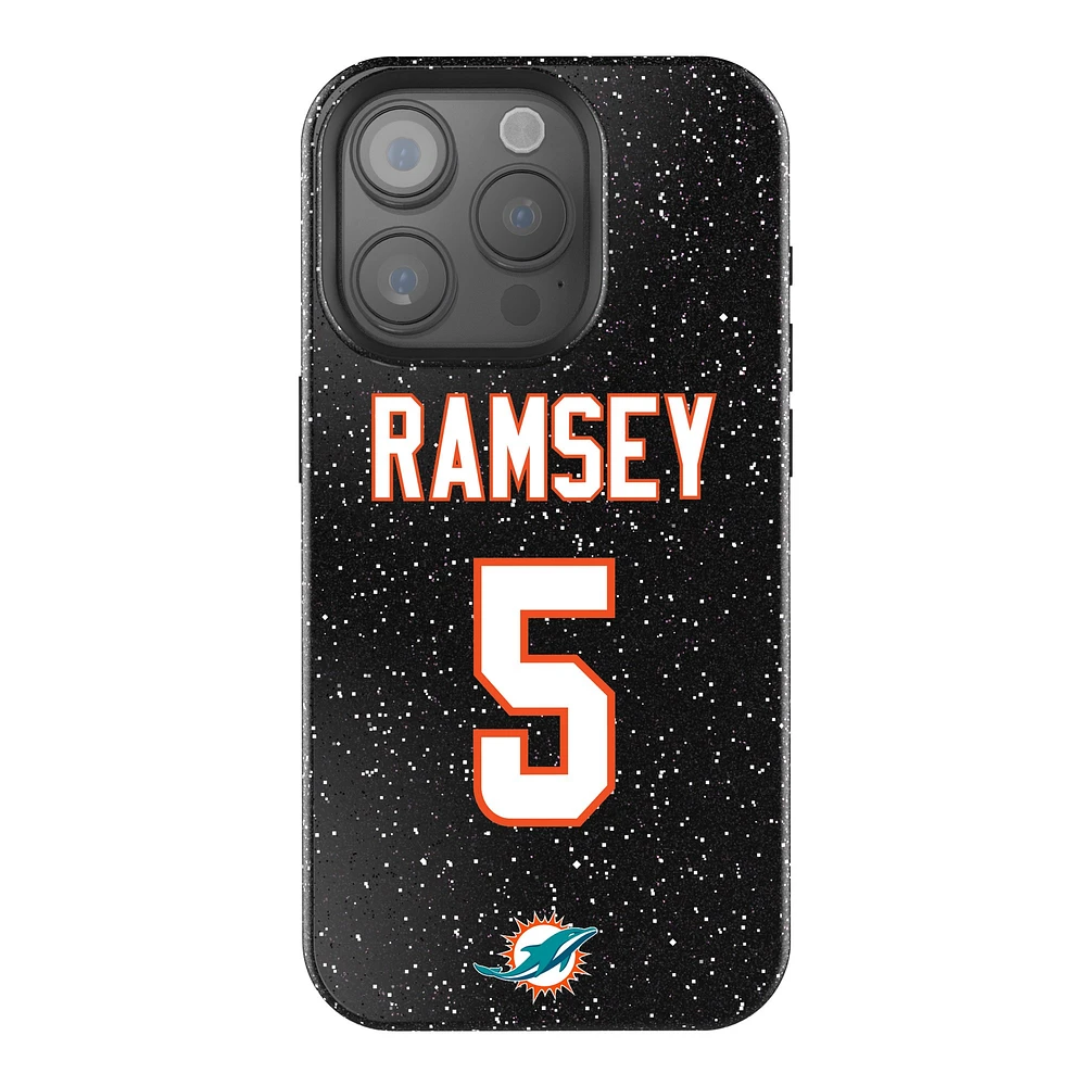 Keyscaper Jalen Ramsey Black Miami Dolphins Bling iPhone Case