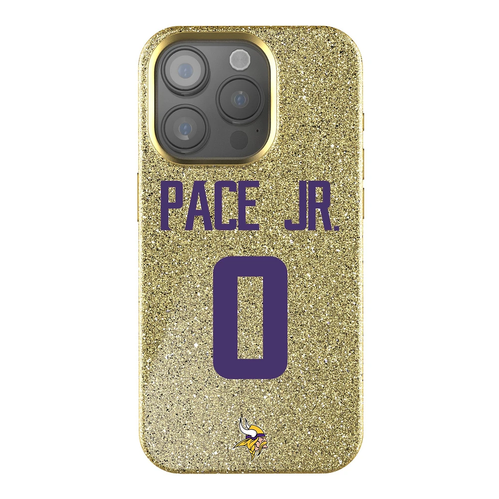 Keyscaper Ivan Pace Jr Gold Minnesota Vikings Bling iPhone Case