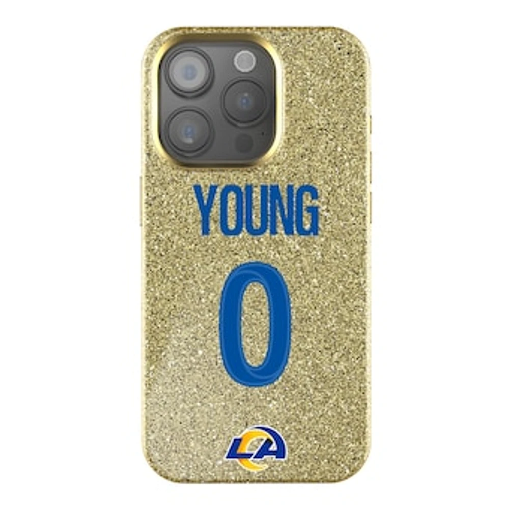 Keyscaper Byron Young Gold Los Angeles Rams Bling iPhone Case