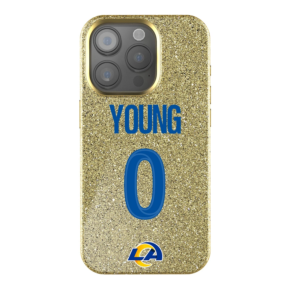 Keyscaper Byron Young Gold Los Angeles Rams Bling iPhone Case