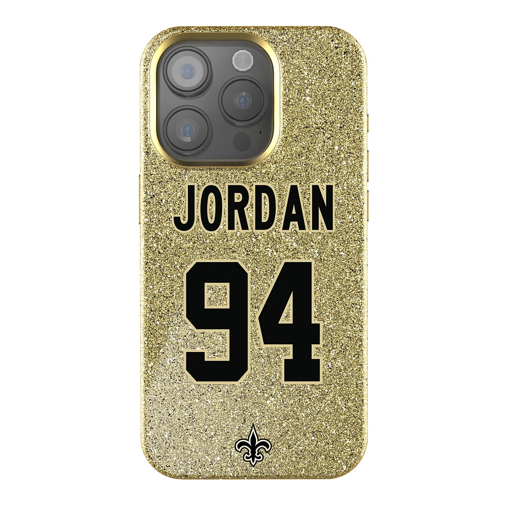 Keyscaper Cameron Jordan Gold New Orleans Saints Bling iPhone Case