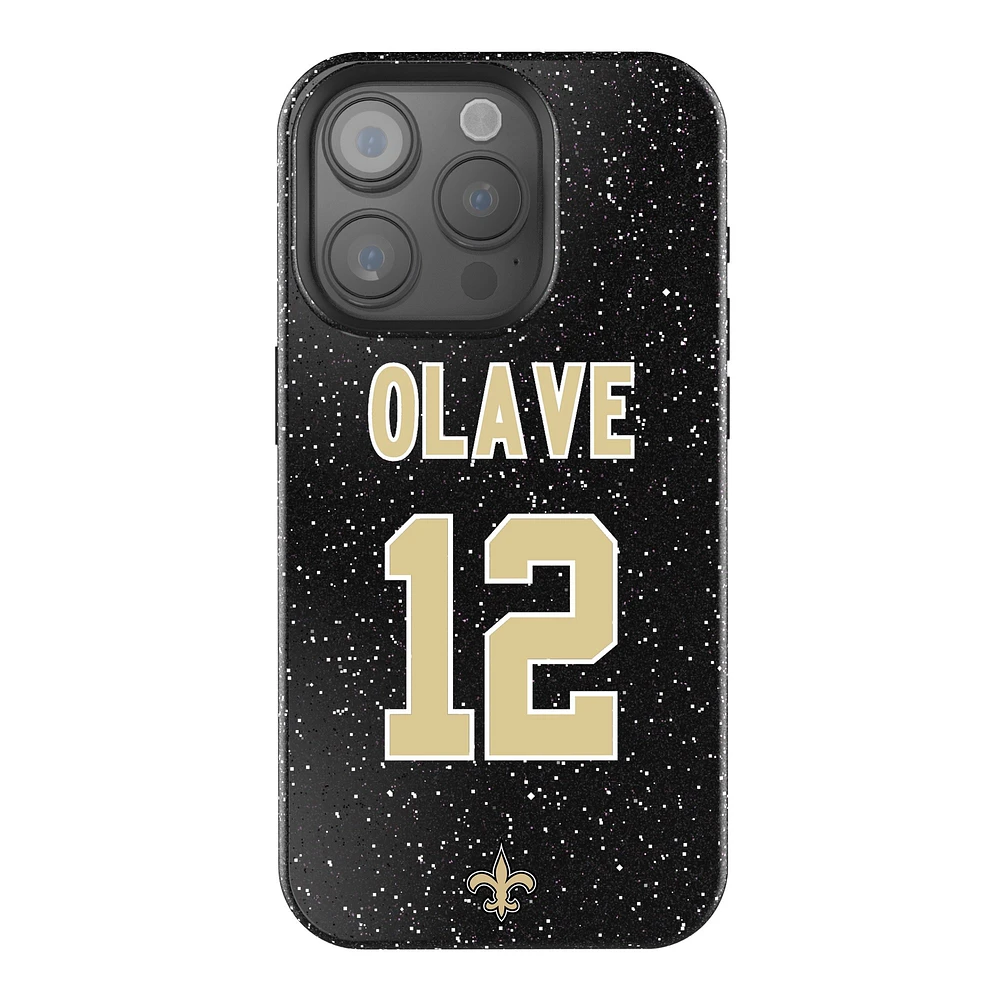 Keyscaper Chris Olave Black New Orleans Saints Bling iPhone Case