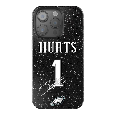 Keyscaper Jalen Hurts Black Philadelphia Eagles Bling iPhone Case