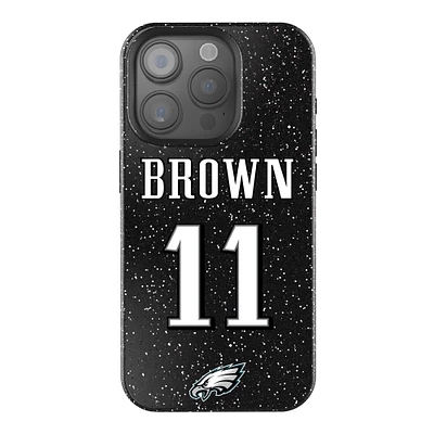 Keyscaper A.J. Brown Black Philadelphia Eagles Bling iPhone Case