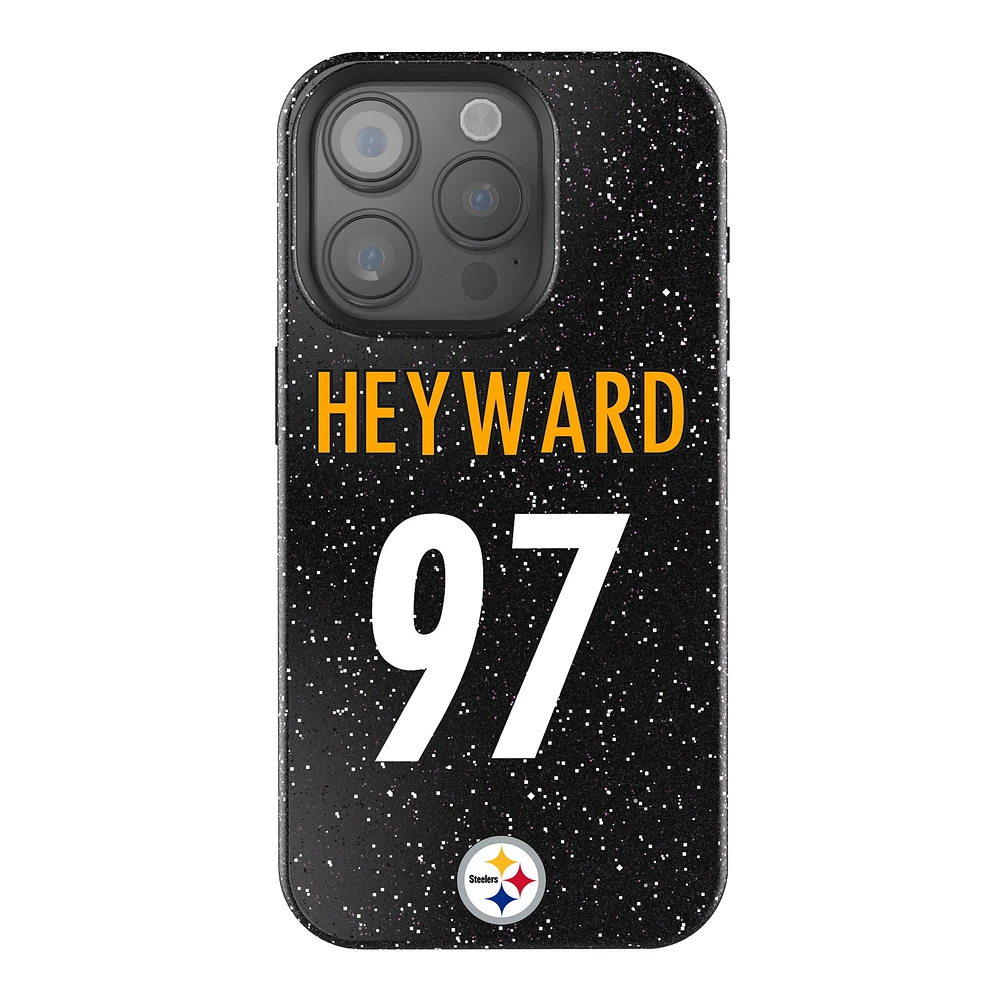 Keyscaper Cameron Heyward Black Pittsburgh Steelers Bling iPhone Case