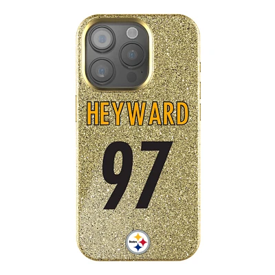 Keyscaper Cameron Heyward Gold Pittsburgh Steelers Bling iPhone Case