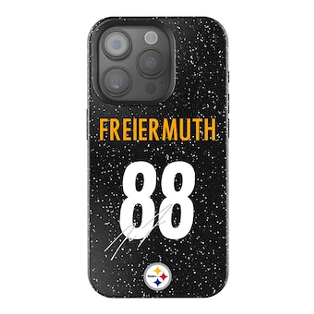 Keyscaper Pat Freiermuth Black Pittsburgh Steelers Bling iPhone Case