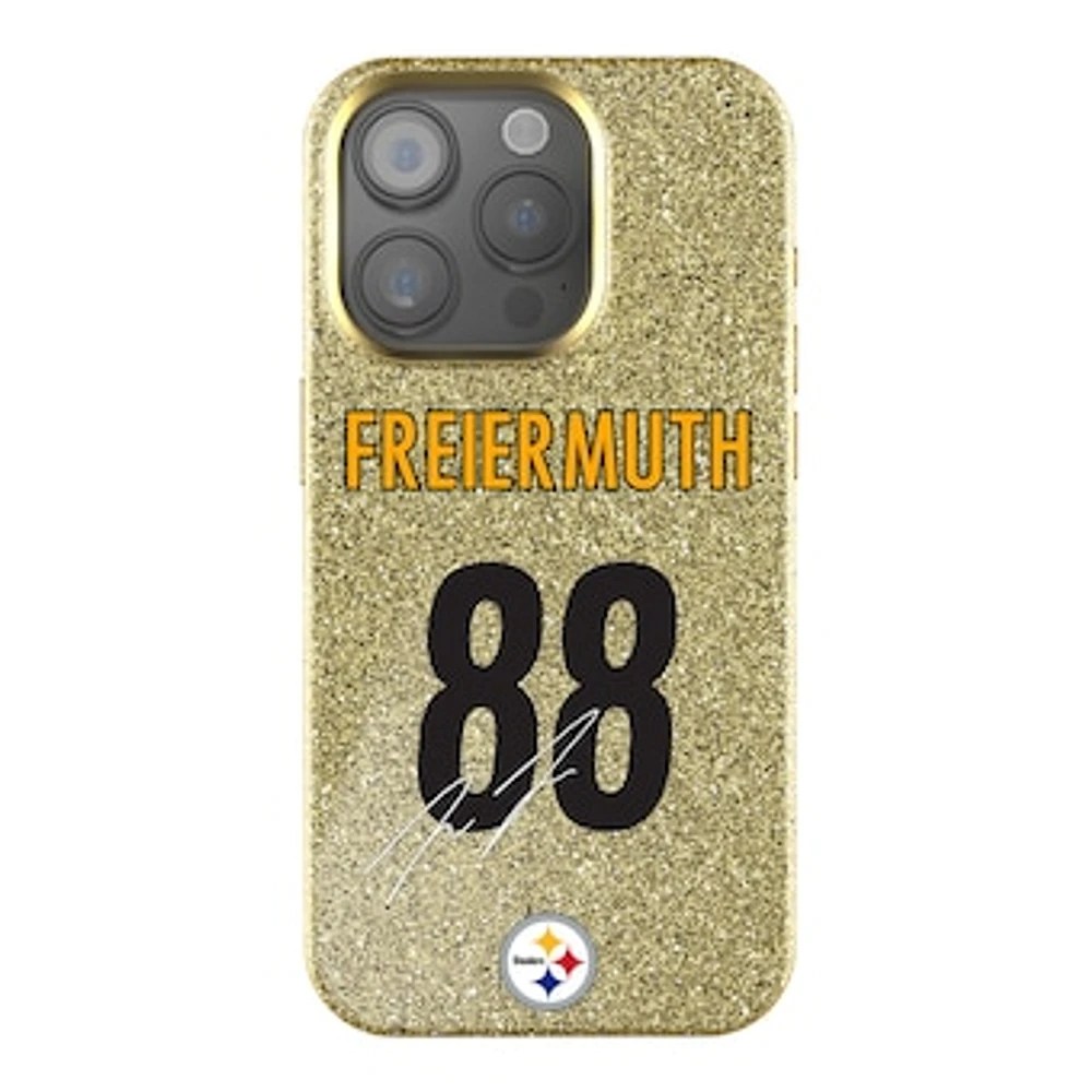 Keyscaper Pat Freiermuth Gold Pittsburgh Steelers Bling iPhone Case