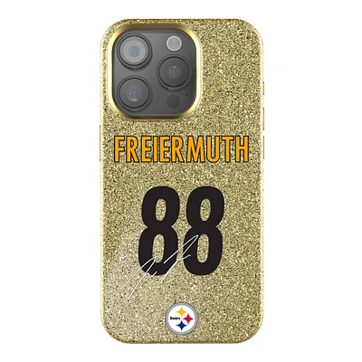 Keyscaper Pat Freiermuth Gold Pittsburgh Steelers Bling iPhone Case
