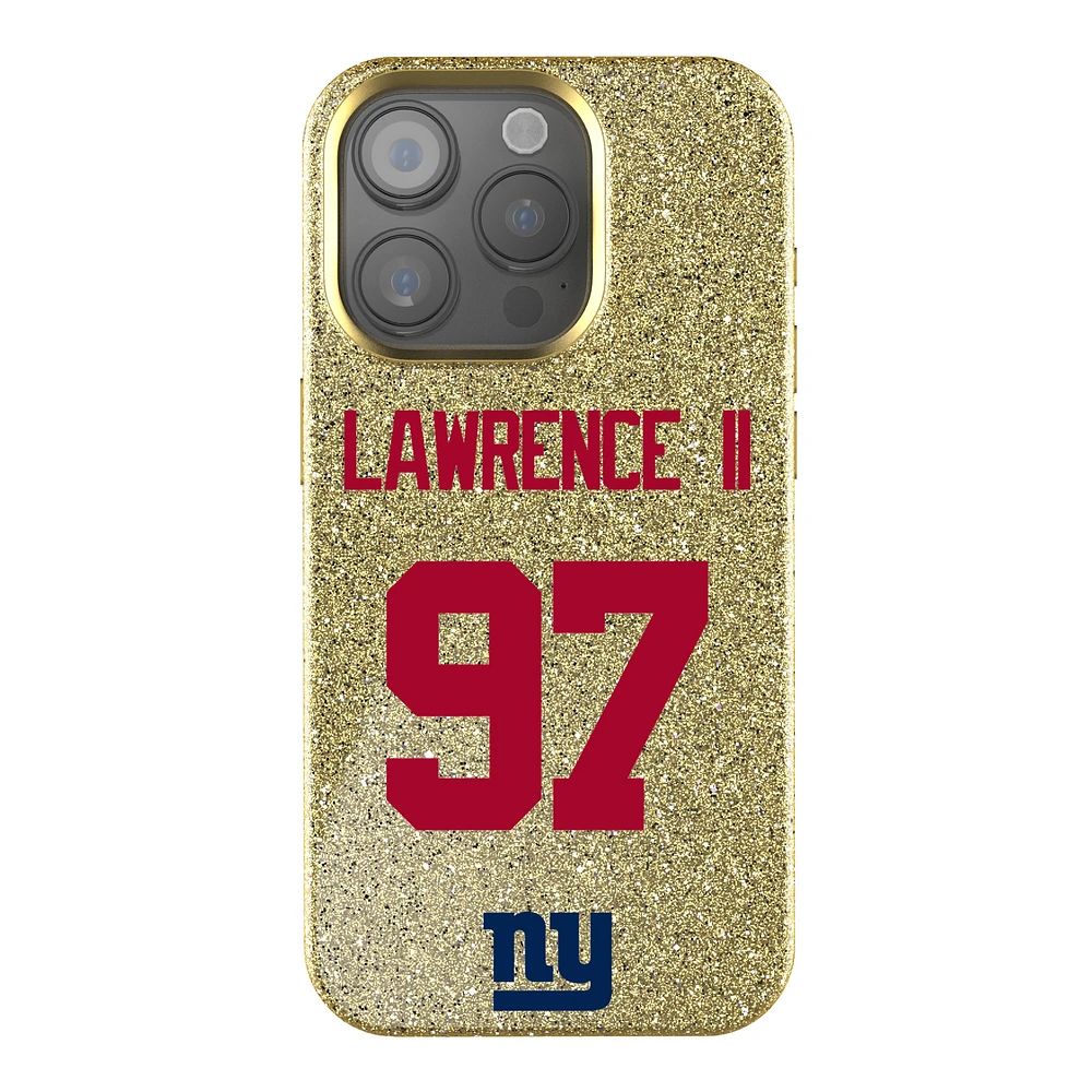 Keyscaper Dexter Lawrence II Gold New York Giants Bling iPhone Case
