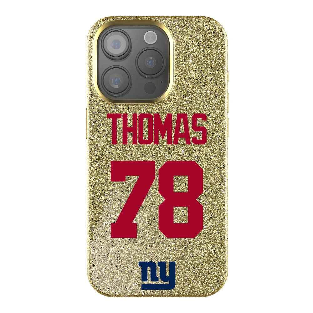 Keyscaper Andrew Thomas Gold New York Giants Bling iPhone Case