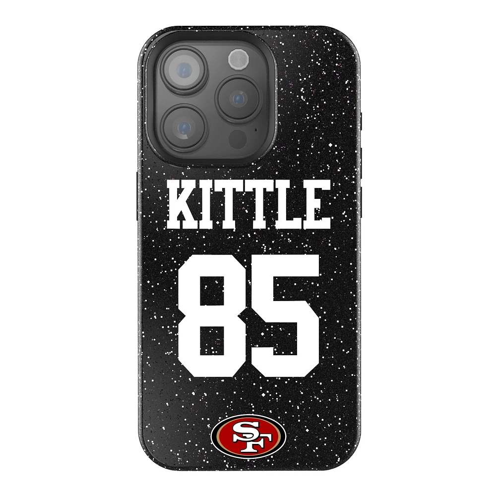 Keyscaper George Kittle Black San Francisco 49ers Bling iPhone Case