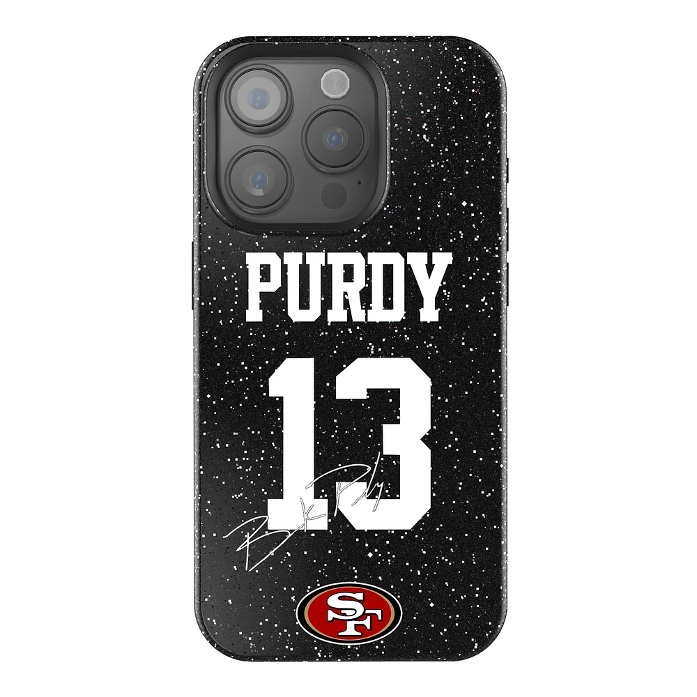 Keyscaper Brock Purdy Black San Francisco 49ers Bling iPhone Case