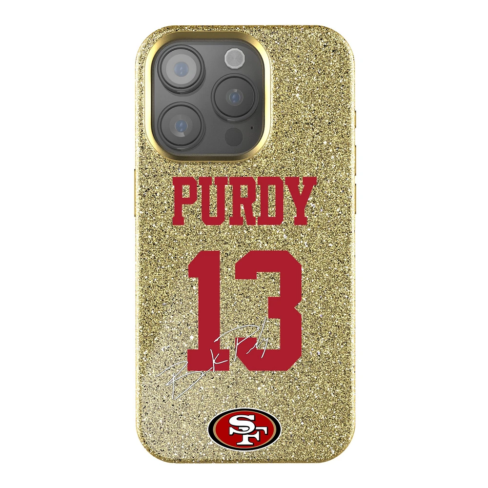 Keyscaper Brock Purdy Gold San Francisco 49ers Bling iPhone Case