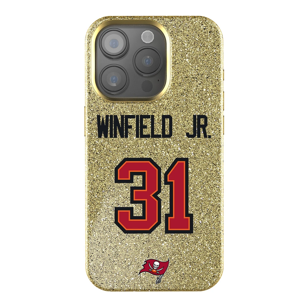 Keyscaper Antoine Winfield Jr. Gold Tampa Bay Buccaneers Bling iPhone Case