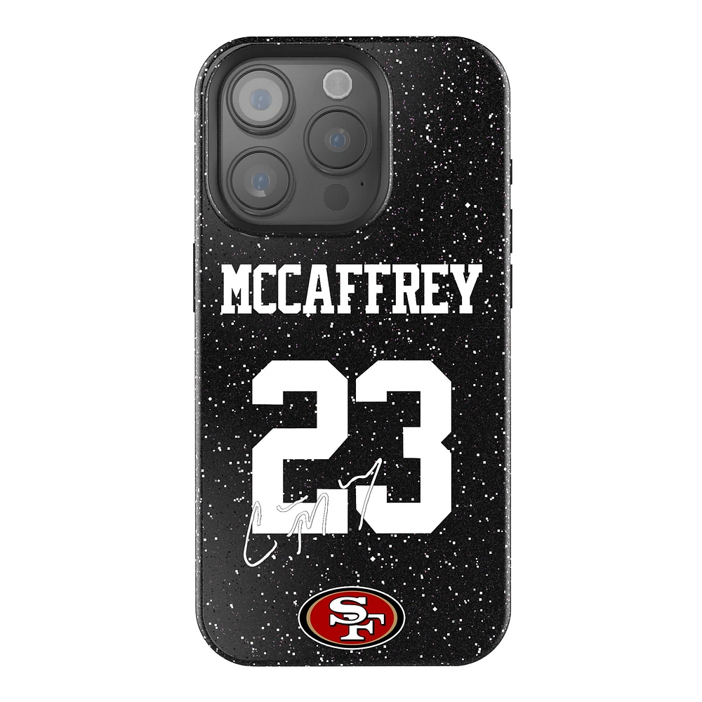 Keyscaper Christian McCaffrey Black San Francisco 49ers Bling iPhone Case