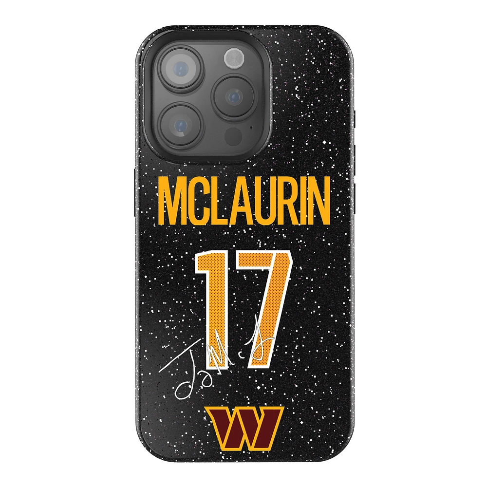 Keyscaper Terry McLaurin Black Washington Commanders Bling iPhone Case
