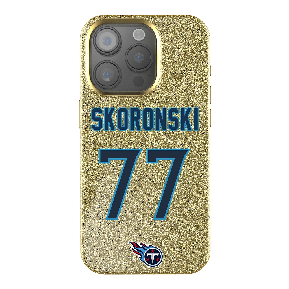 Keyscaper Peter Skoronski Gold Tennessee Titans Bling iPhone Case