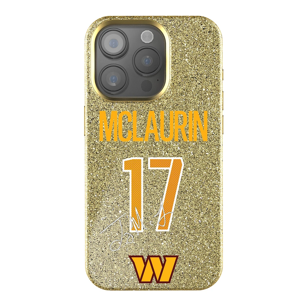 Keyscaper Terry McLaurin Gold Washington Commanders Bling iPhone Case