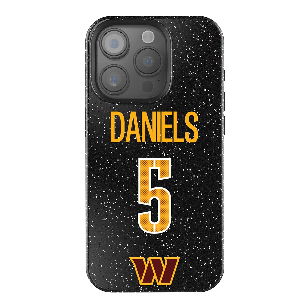 Keyscaper Jayden Daniels Black Washington Commanders Bling iPhone Case