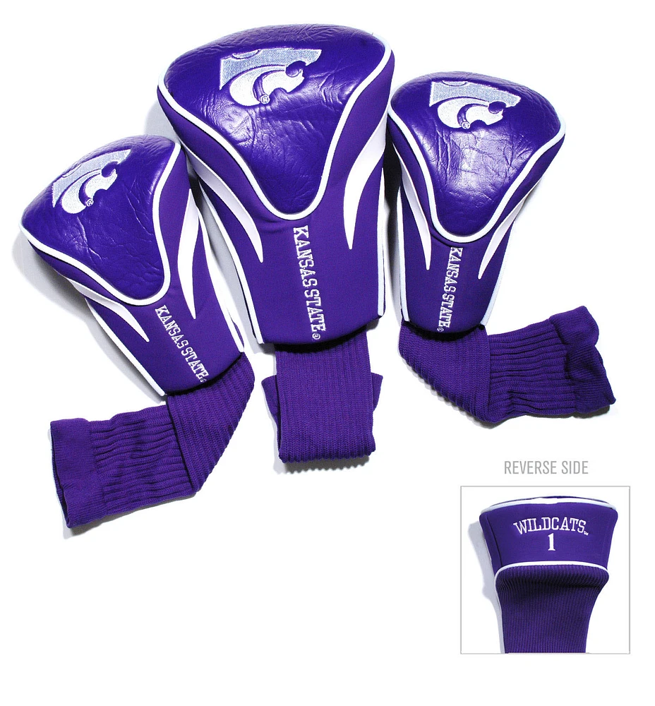 Kansas State Wildcats 3-Pack Contour Headcover Set