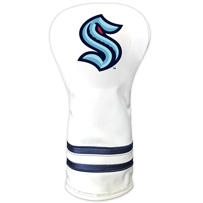 White Seattle Kraken Vintage Driver Golf Headcover