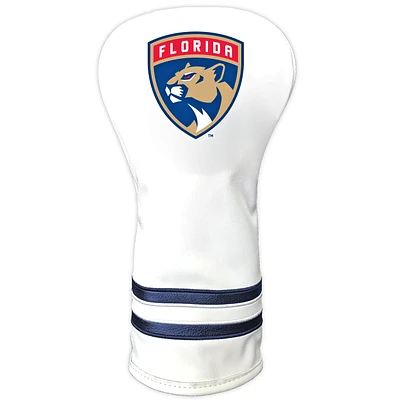 White Florida Panthers Vintage Driver Golf Headcover