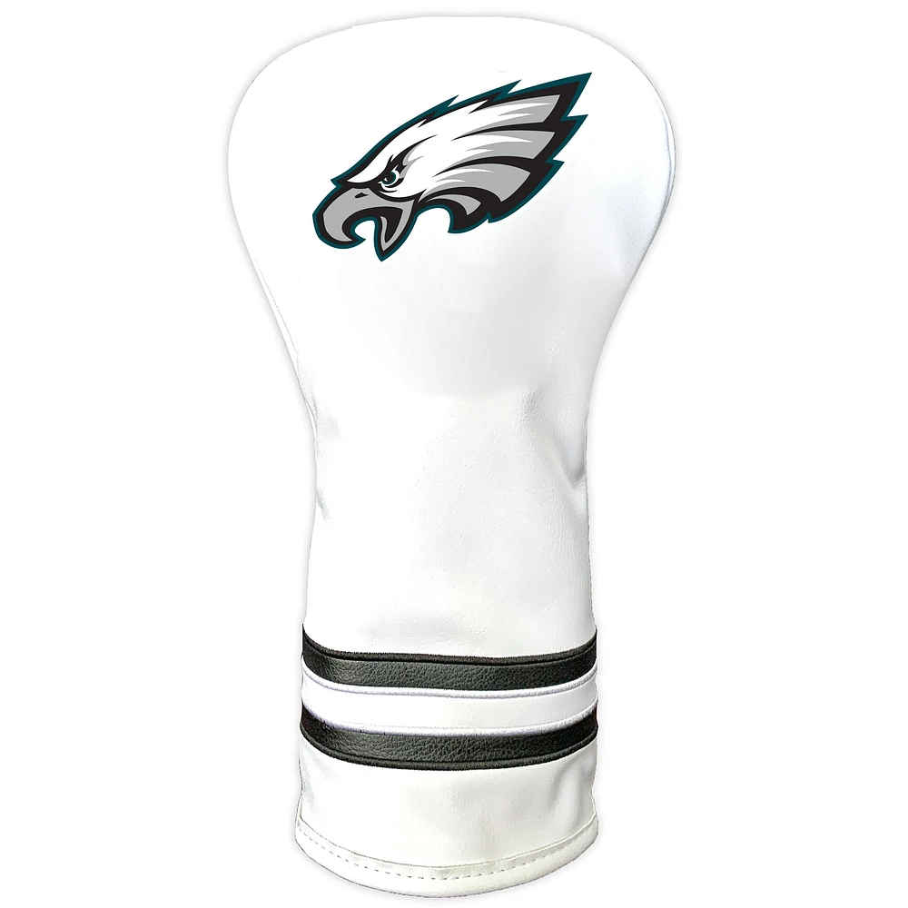 White Philadelphia Eagles Vintage Driver Golf Headcover