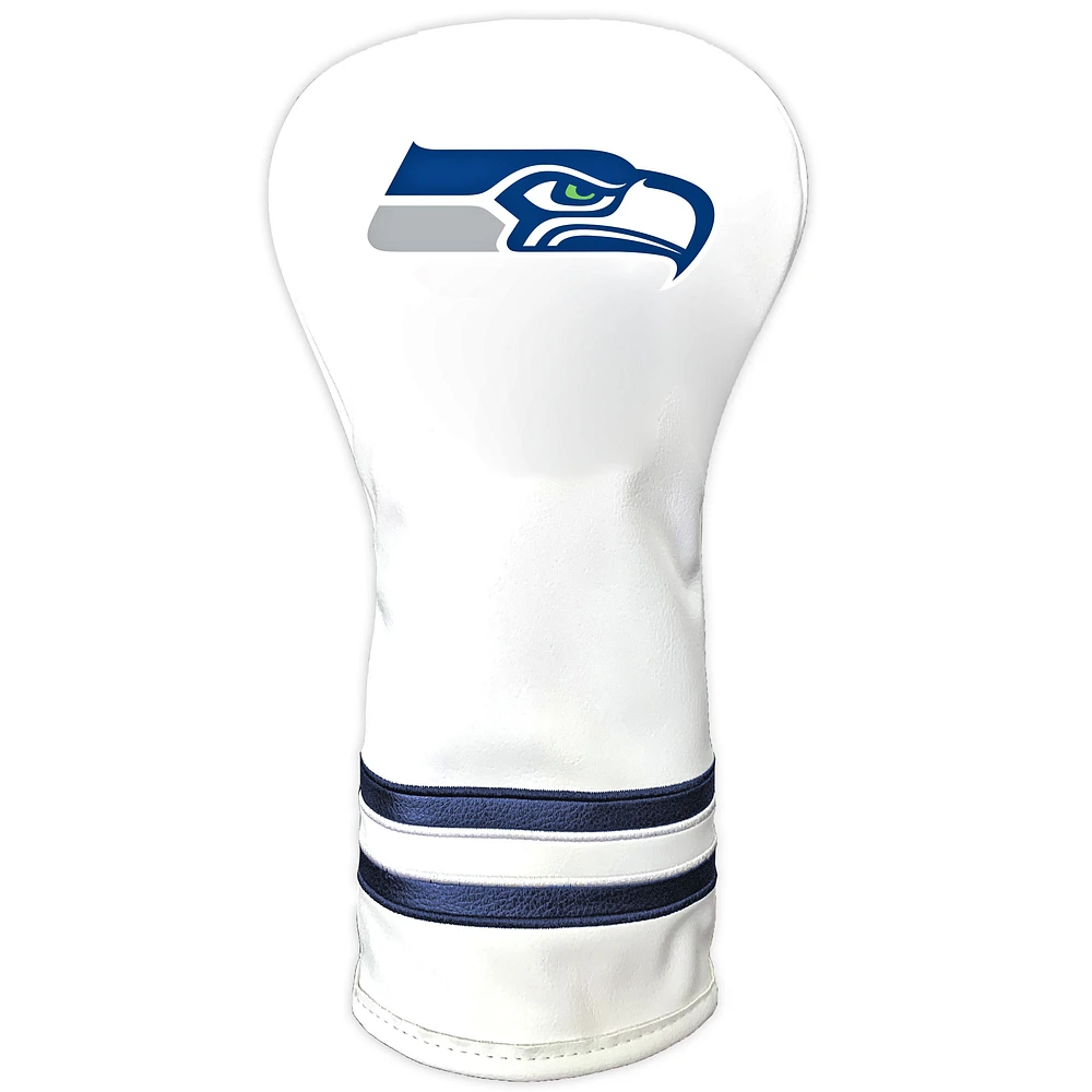 White Seattle Seahawks Vintage Driver Golf Headcover