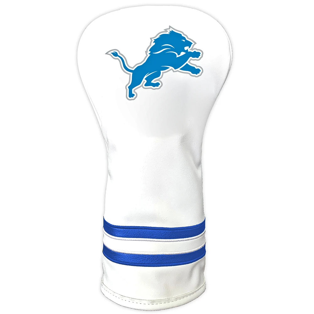 White Detroit Lions Vintage Driver Golf Headcover
